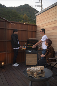 地元の食材でBBQを楽しめます！
