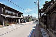 旧東海道のレトロな街並み