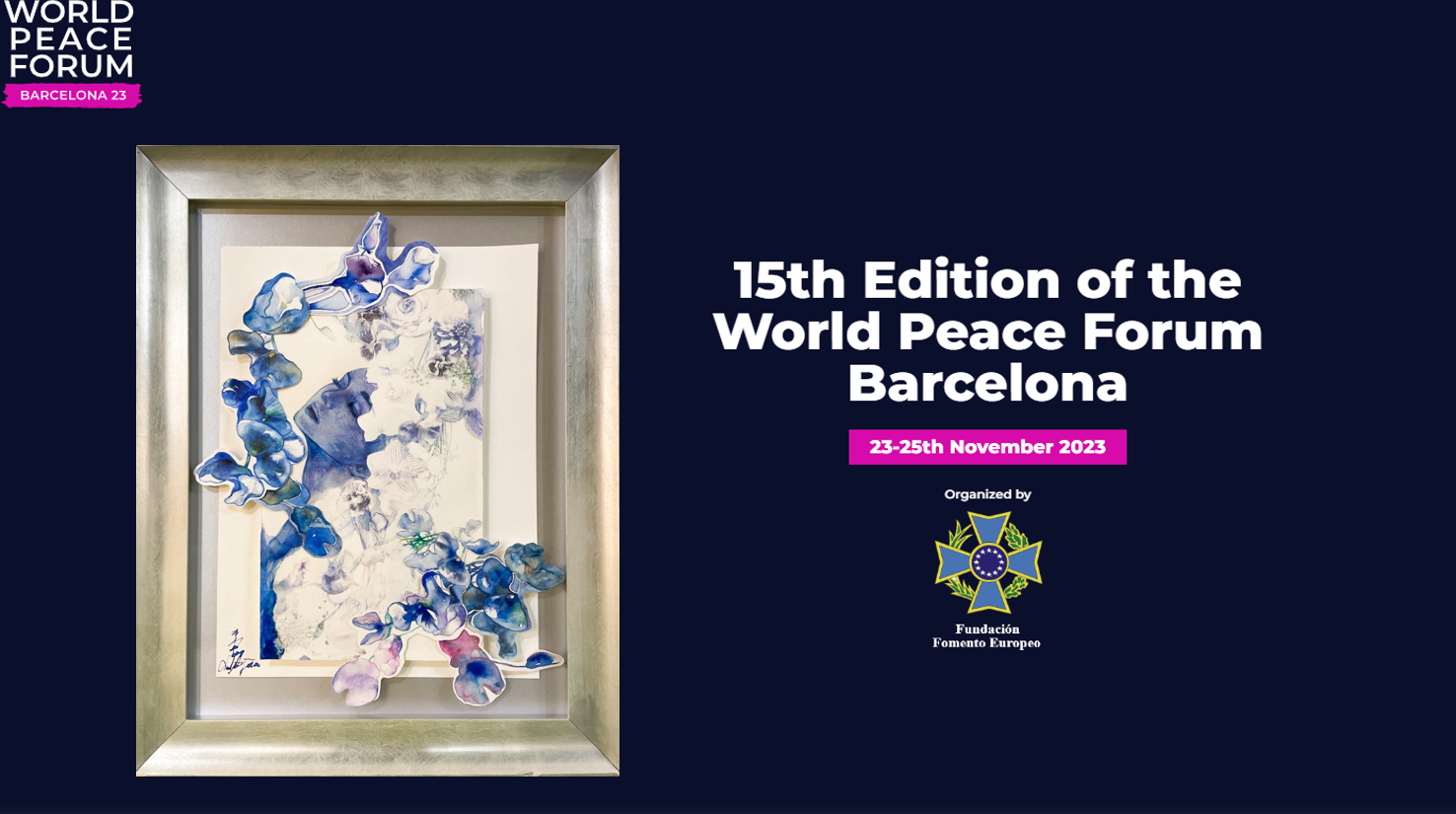 世界平和フォーラム2023 in Barcelona スピーカーとして参加！！