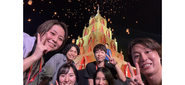 タイ研修にて。ラプンツェルのモデル、コムローイ祭りを体験！世界の最前線を見て、自分の『当たり前』を壊す。