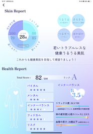 【KOMACHI NO KAGAMI】簡単に30秒の顔動画から肌分析と健康分析レポート！