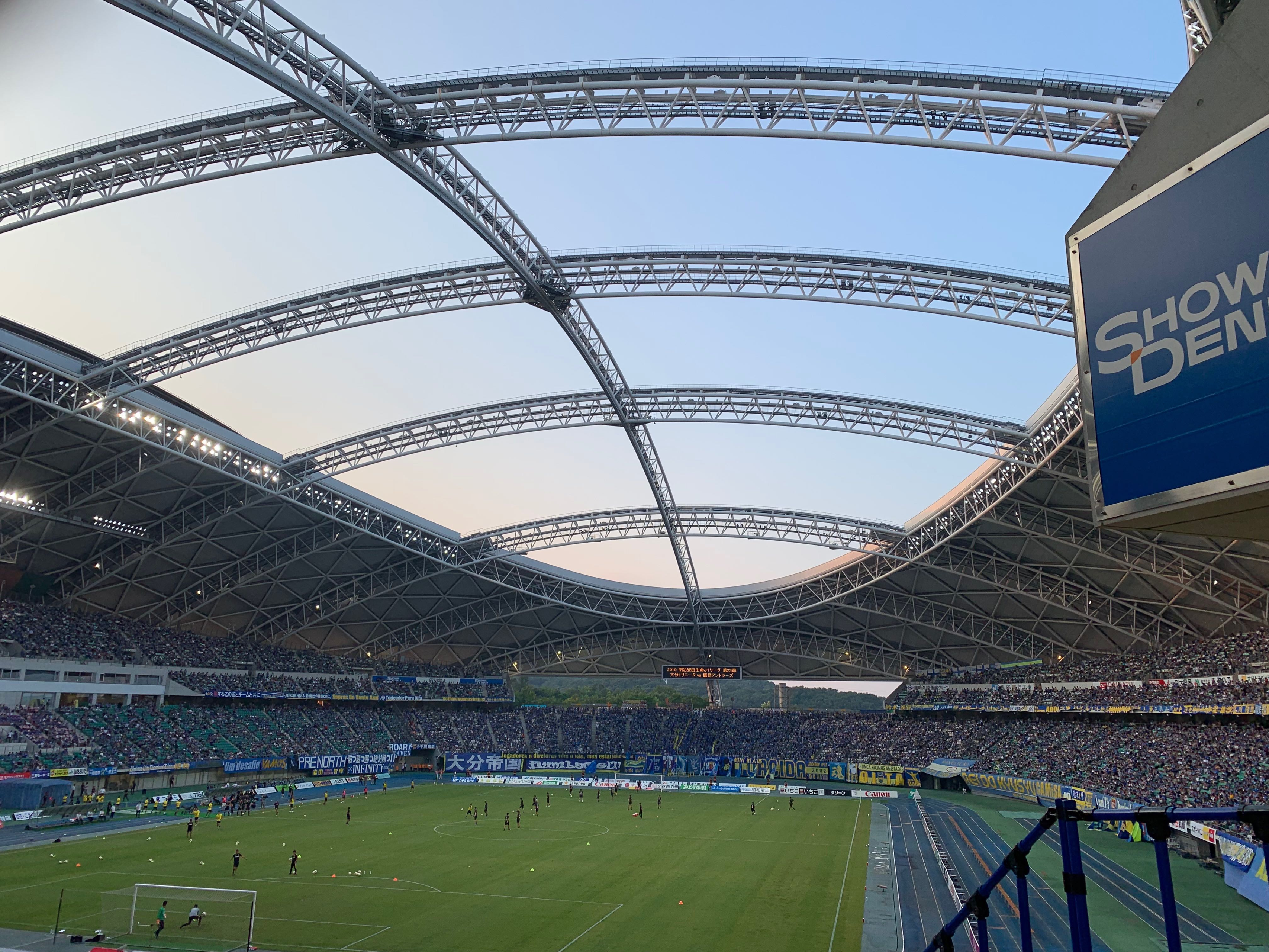 大分トリニータIoTスタジアム計画第2弾混雑状況を表示 -検証編-