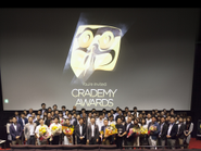 頑張った仕事や業務改善を発表するクラデミーアワード。みんなのしている仕事や業務の改善内容を社員全員で共有します。そして・・・グランプリ発表には素敵な商品が！