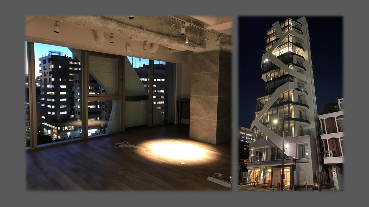 夜の乃木坂にそびえ立つ+SHIFT…！