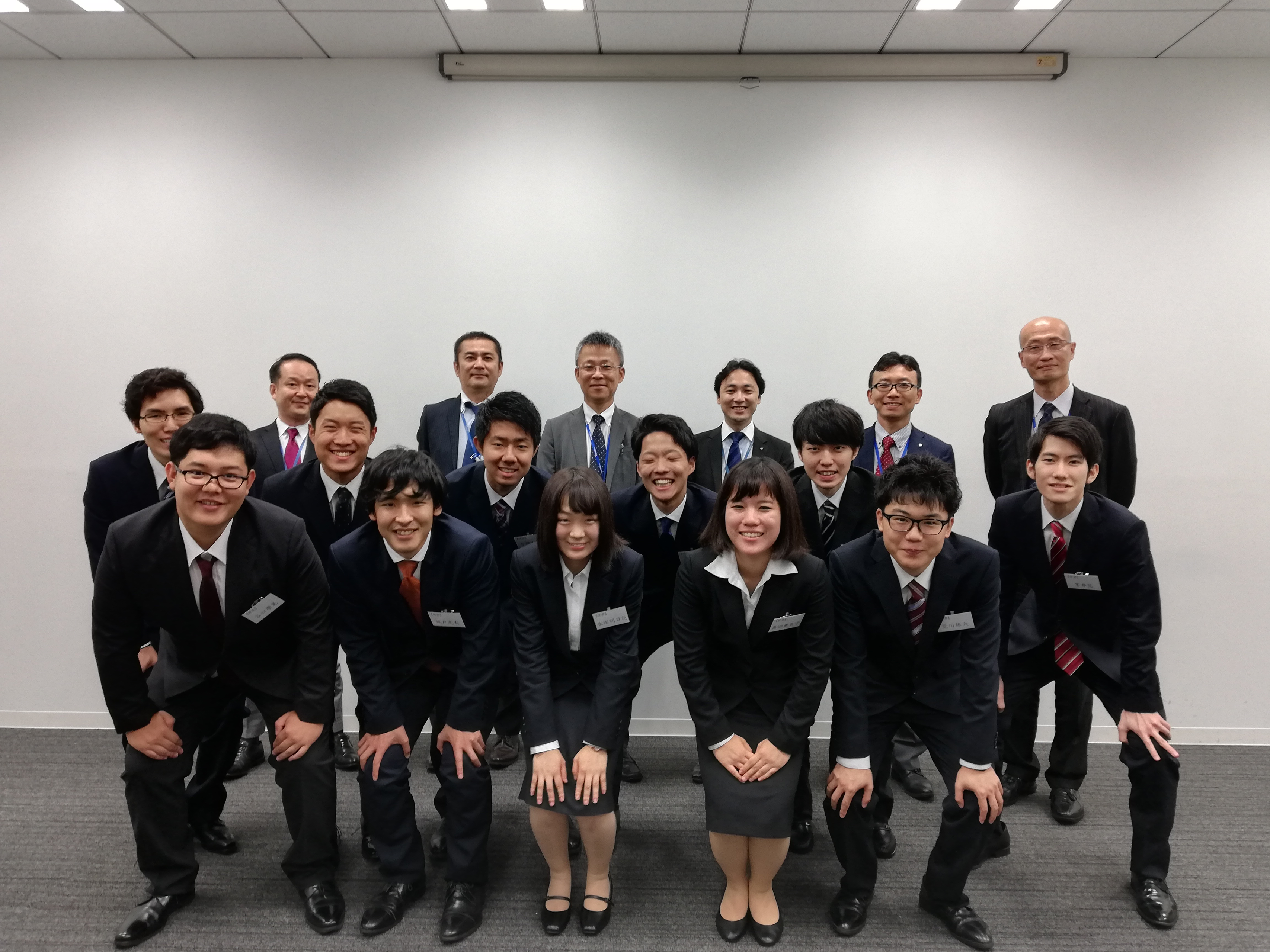 嵐の後の内定式～笑顔がいっぱい～