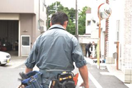 工事を終えた職人