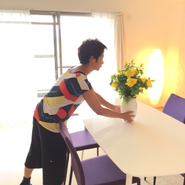 セッティング作業中