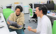 ワンフロアに全社員が勤務。自然とコミュニケーションが生まれます