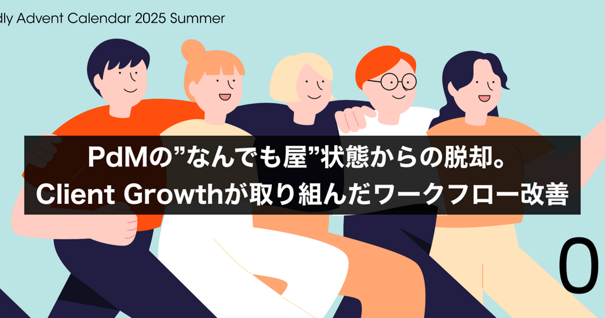 PdMの”なんでも屋”状態からの脱却。Client Growthが取り組んだワークフロー改善