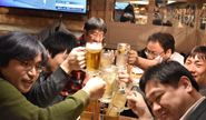 会社負担の飲み会♪もちろん自由参加です！