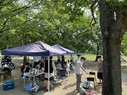 社内アクティビティ（BBQ）の様子