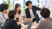 経験やアイデアを持ち寄り、チームでより良い営業の方法を考えます