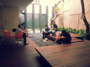 Backyard meeting in session!