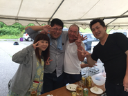 何でも相談し合える風通しの良い会社です。写真は会社でやったバーベキュー会の写真です。