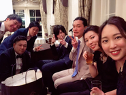社員の結婚式には全員で出席！プライベートでも仲のいい会社です。
