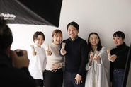 新化粧品事業部(Beaumit )、撮影の合間