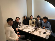 投資家との新年会兼報告会の様子