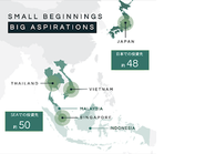 日本と東南アジアでそれぞれベンチャー投資を実施しています。