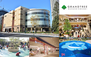 2014年11月に開業を迎えた「GRAND TREE MUSASHIKOSUGI」。総合プロデューサーとして、コンセプト開発、ネーミング・ロゴデザイン、外観・内装デザインとリーシングのディレクション、販促のアドバイス、教育ブックの開発など多岐に渡りお手伝いさせて頂きました。