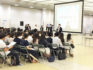 取引企業様の採用担当として、学生の前で会社の魅力を発信！