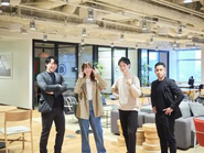 創業2期目の若い会社で、まだまだ少人数ですが、利益額はすでに中小企業のトップ5％以内。ここから一気に増員を行います。