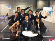 合同企業説明会前にお客様のリクルーターメンバーと！HONKI社員2名が入り込んでます。