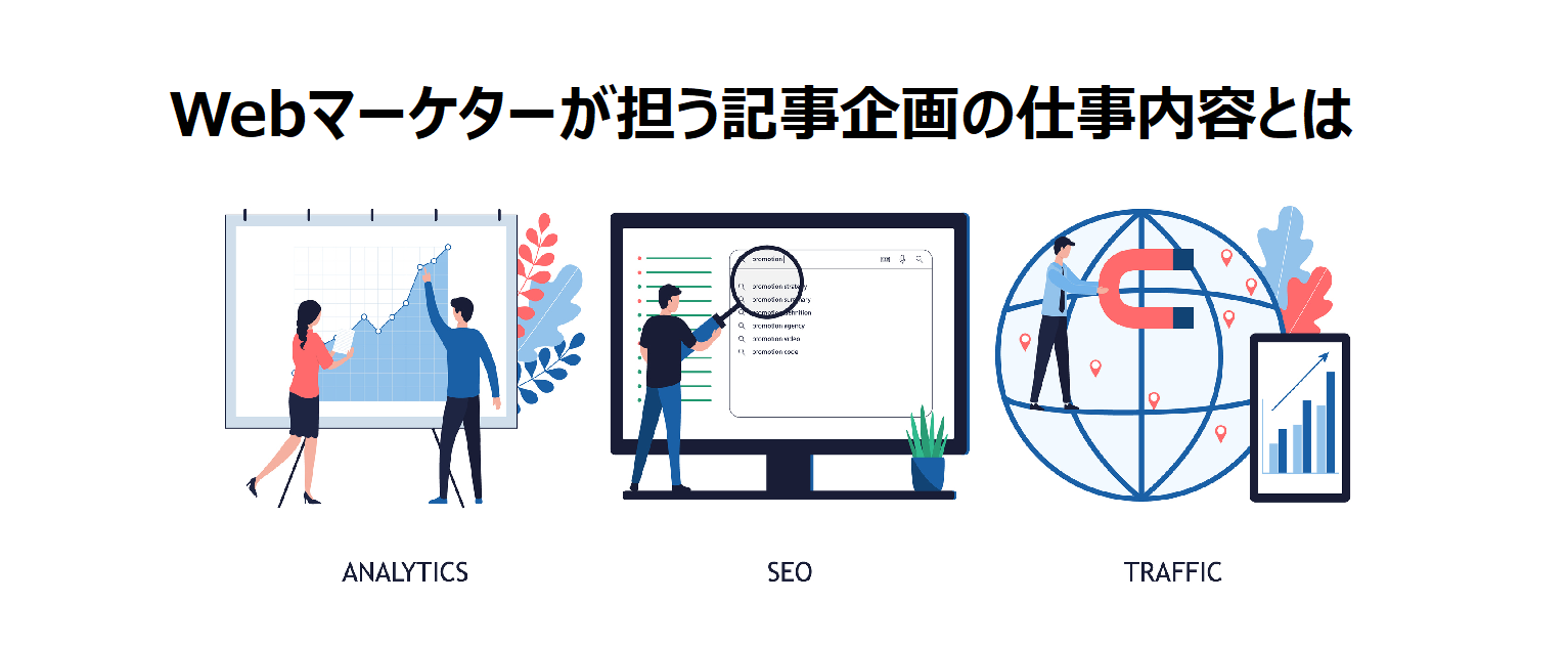 マーケティング・SEOの調査担当者(Webマーケター)の仕事内容とは