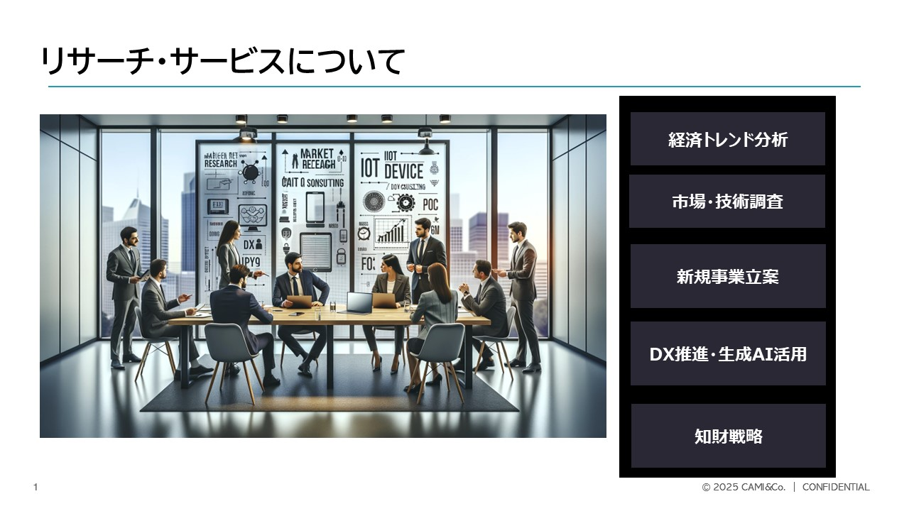 リサーチのお仕事について「製造・医療・物流業界のDX戦略/新規ビジネス企画の為の市場調査を支援」