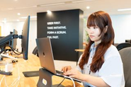 自席での作業も可能です