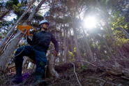 測量、踏査、監督が現場での主な仕事になります。