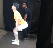 ミラーに浮かび上がるAR