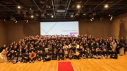全社総会の様子です♪社員一同、スポーツを通じて社会をアップデートするため日々奮闘しています！