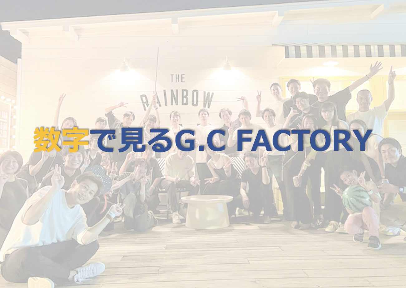 数字で見るG.C FACTORY！データで紐解きます！