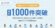 ローンチ1年でキャリア相談件数 1,000件突破