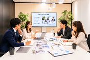 クライアント様との広告内容の打合せを行います。
