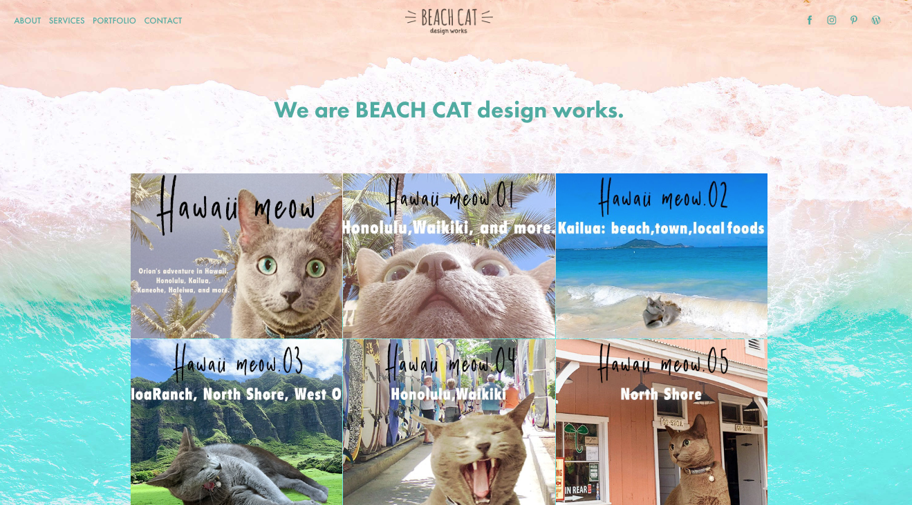 "😺🌴BEACH CAT design works" について