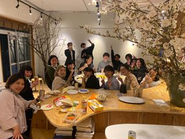 社内でのお花見パーティー