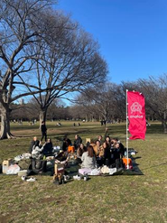 先日はanatae特性のぼりを代々木公園で立ててのお花見を楽しみました。